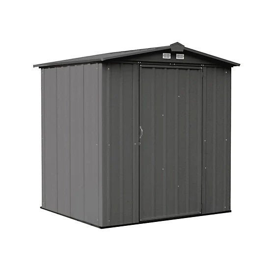 Arrow 6 ft. x 5 ft. EZEE Steel Low Gable Shed, Charcoal image 0