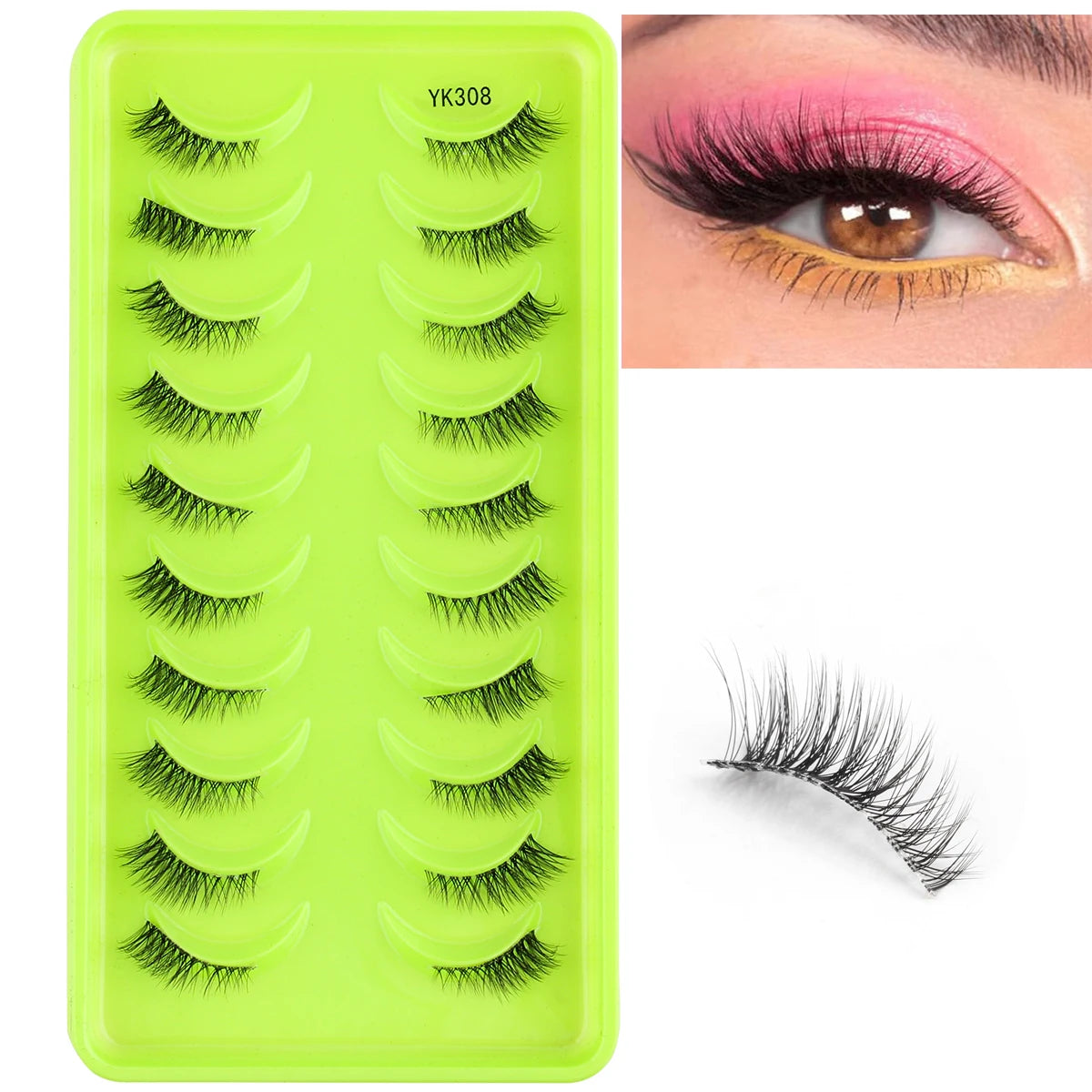 fox eye lashes 3/10 pairs