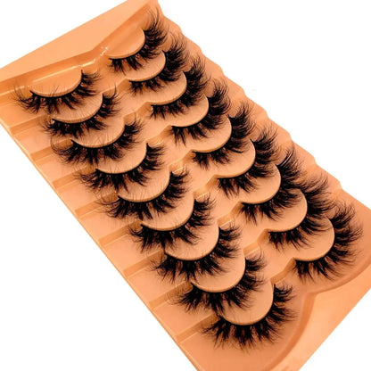 cat eye lashes 9 Pairs