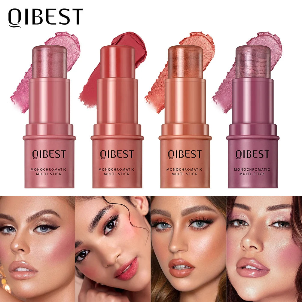 qibest waterproof multi-use blush stick