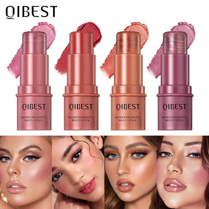 qibest waterproof multi-use blush stick