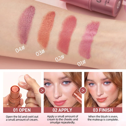 qibest waterproof multi-use blush stick