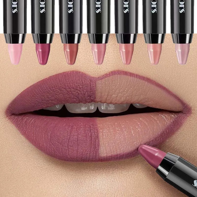 velvet matte lipstick pencil waterproof 8 colors