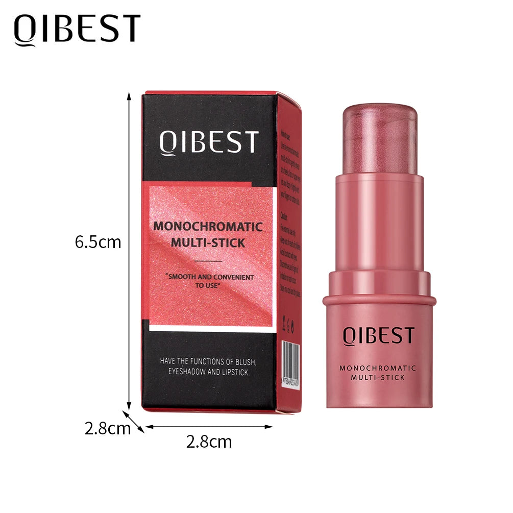 qibest waterproof multi-use blush stick