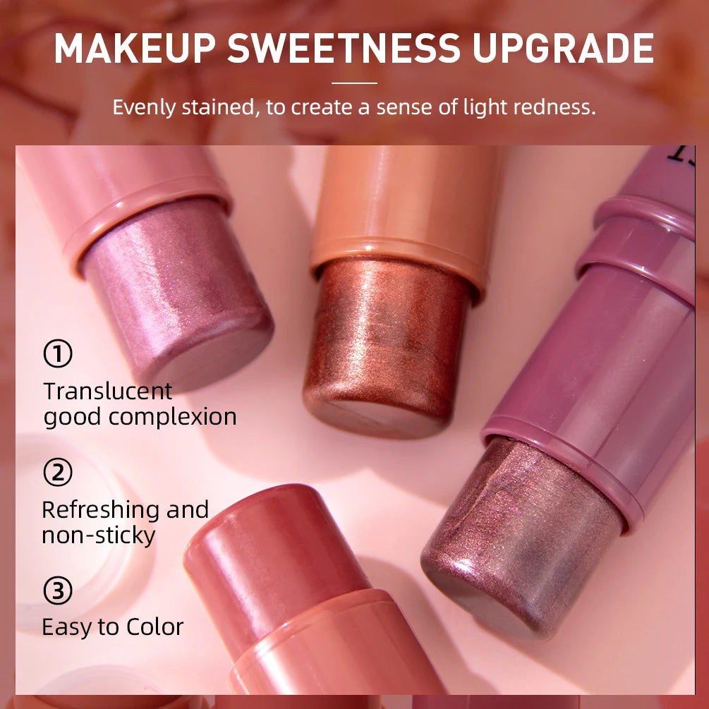 qibest waterproof multi-use blush stick